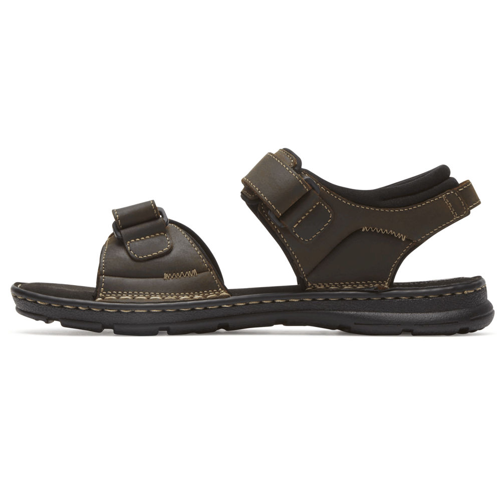 Sandálias Rockport Homem Marrom - Darwyn Quarter Strap - 28954JKNV